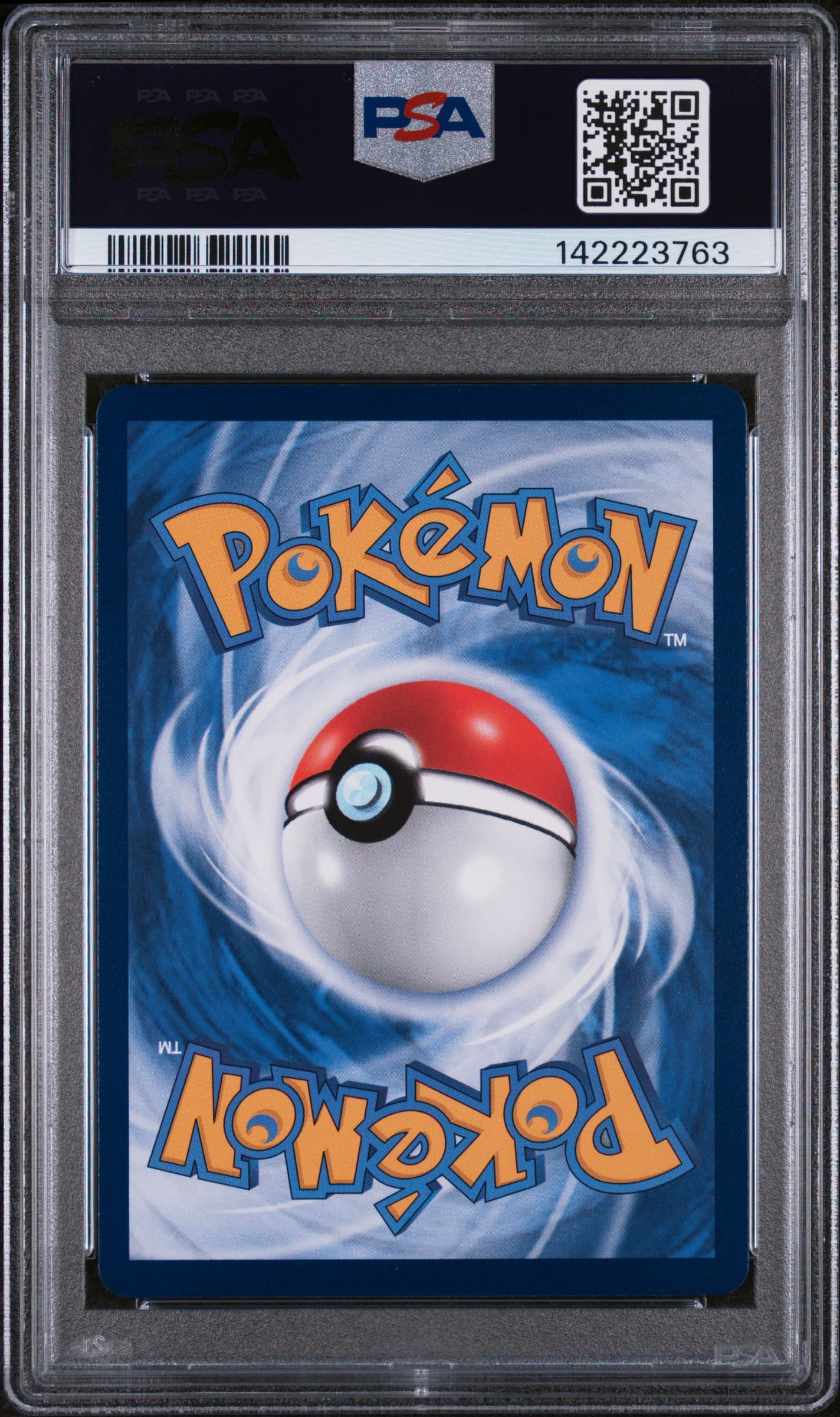 PSA graded Pikachu — back